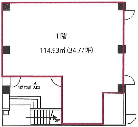 ANDOSビル1F 間取り図