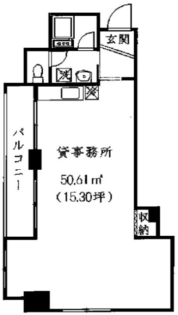 ユニオンビルヂング404 間取り図