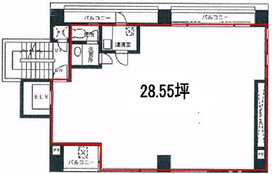 アーバン南長崎ビル5F 間取り図