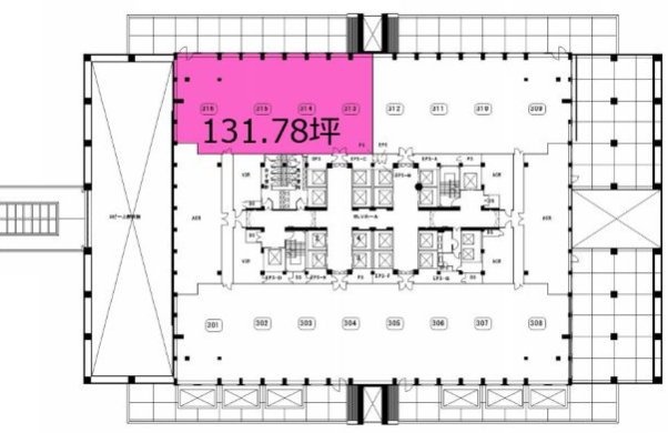 赤坂パークビル3F 間取り図