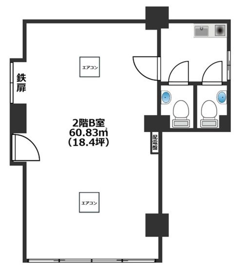 おむろビルB 間取り図