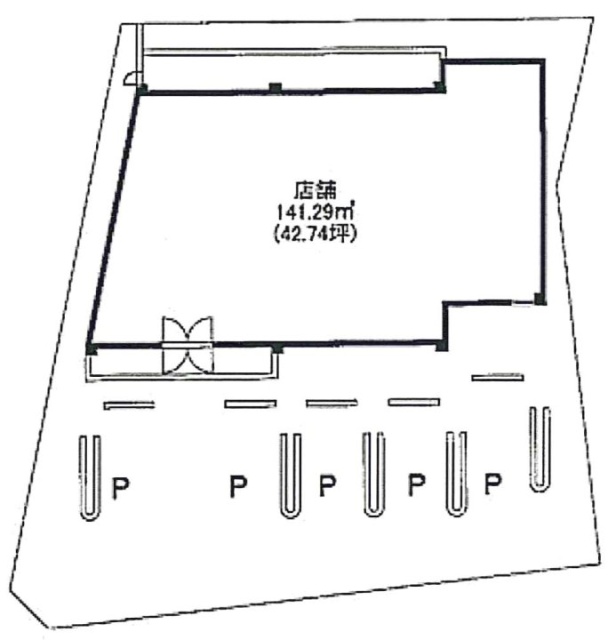 久我山5丁目店舗ビル1F 間取り図