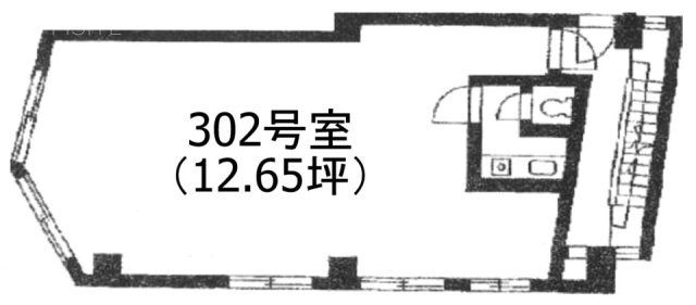 大和屋第1ビル302 間取り図