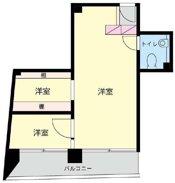 バルビゾン89ビル502 間取り図