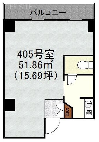 シャトレ代官山405 間取り図