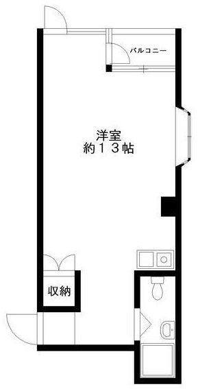 グランドール塚本ビル203 間取り図