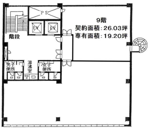 旭ビル9F 間取り図