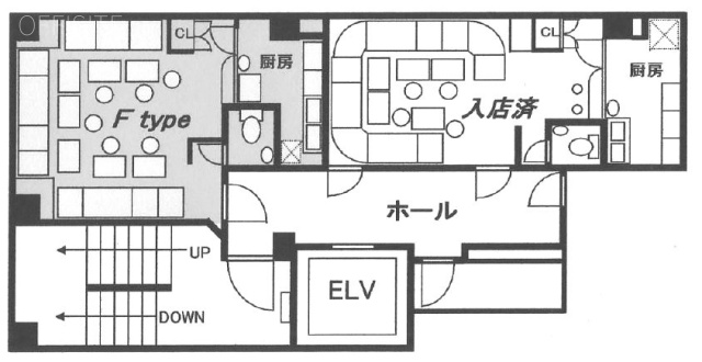 かつらぎビルF 間取り図
