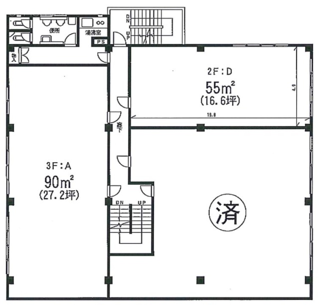 芳栄ビルD 間取り図