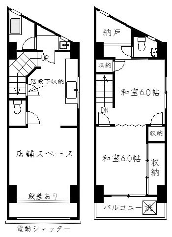 MHC第三ビル1-2F 間取り図