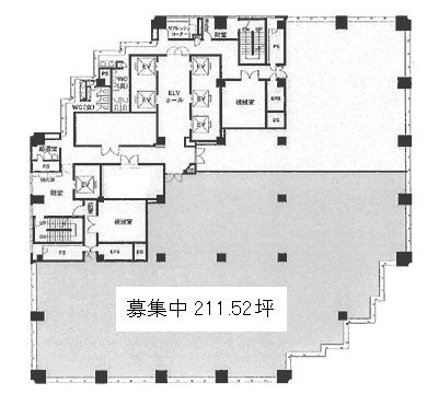 新宿スクエアタワー27F 間取り図