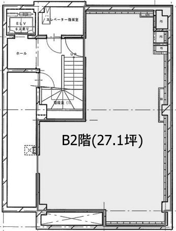 ジャスミン六本木ビルB2F 間取り図