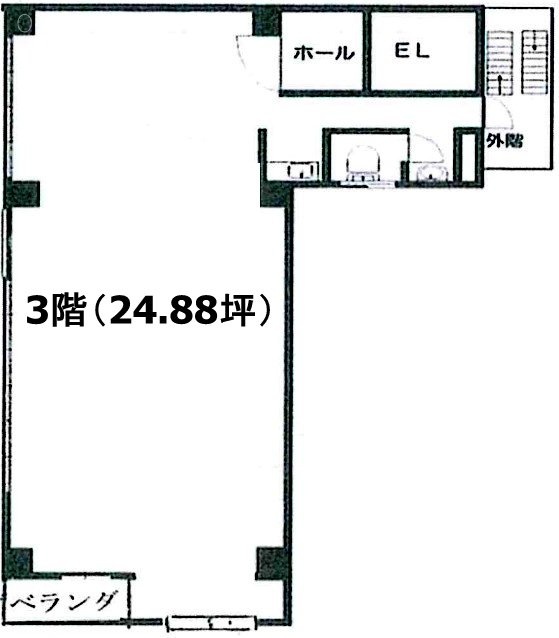 栄ビル3F 間取り図