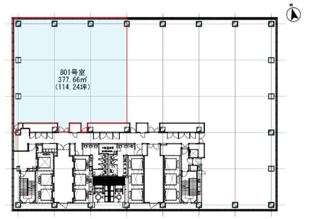 秋葉原ダイビル801 間取り図