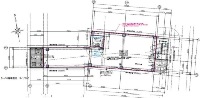 上野Cーroadビル1F～12F 間取り図