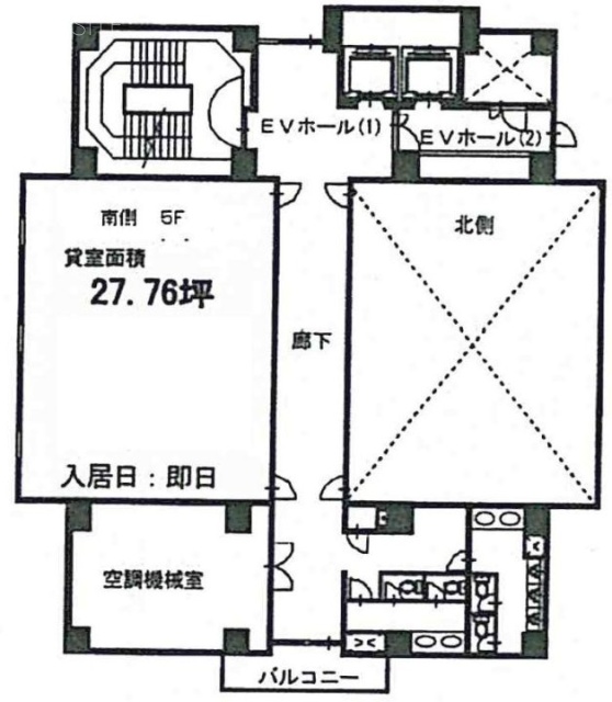 西船橋13時ビル5F 間取り図