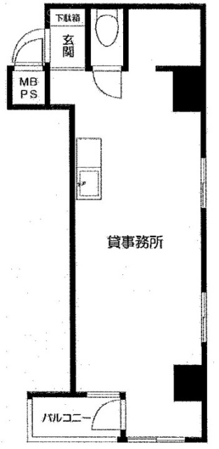 パークハイツ日本橋ビル3F 間取り図