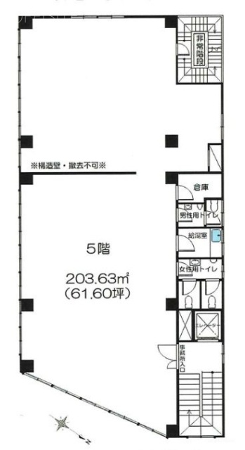 豊島屋本店ビル5F 間取り図