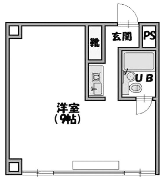 日興パレス綾瀬ビル501 間取り図