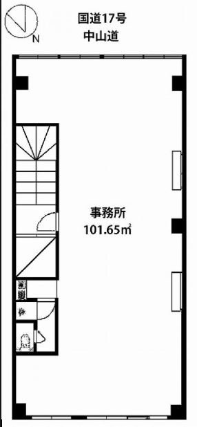 金抄ビル5F 間取り図