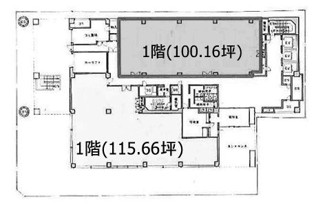 武蔵野YSビル1F 間取り図