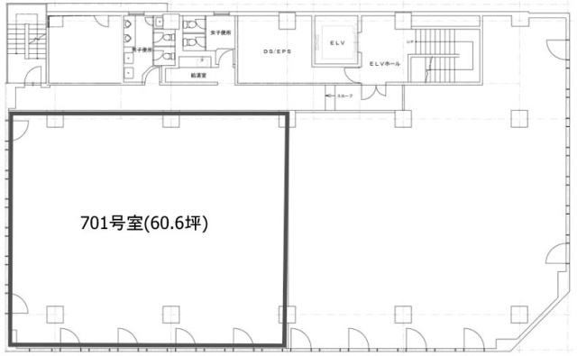 AーRISE御徒町701 間取り図