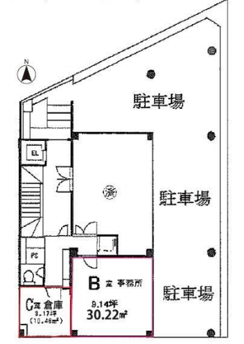 日経タイプビルC 間取り図