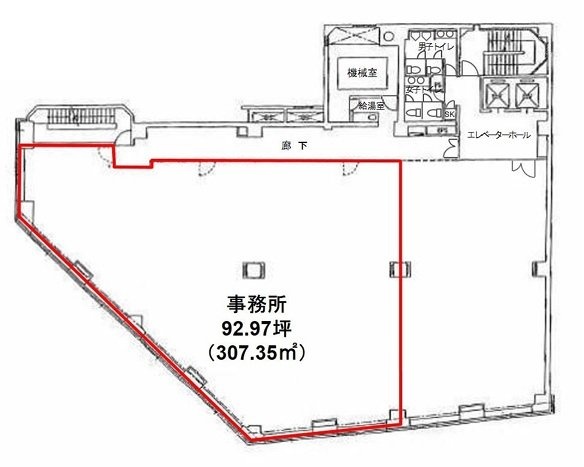 メットライフ川崎ビルAB 間取り図