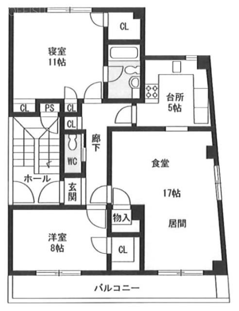 マノアールビル302 間取り図