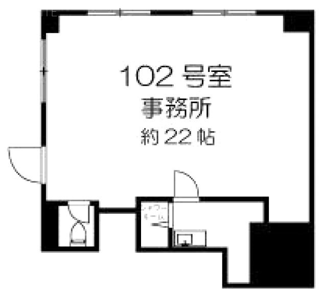 サンファスト浅草(SA)ビル102 間取り図
