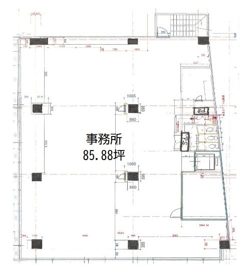 要町通信ビル3F 間取り図