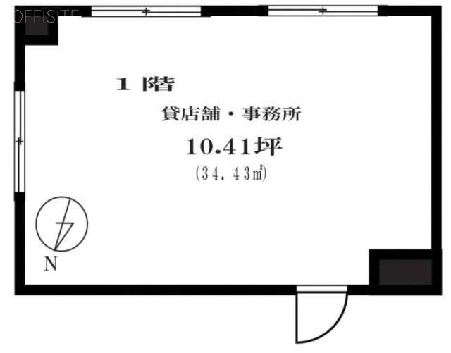 パークヴィラKIMURAビル1F 間取り図