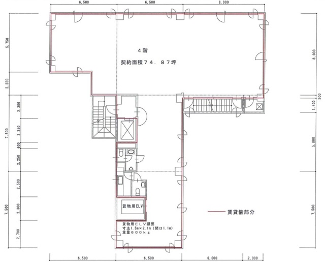 浅草橋1stビル4F 間取り図