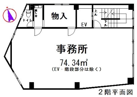 笠原ビル2F 間取り図