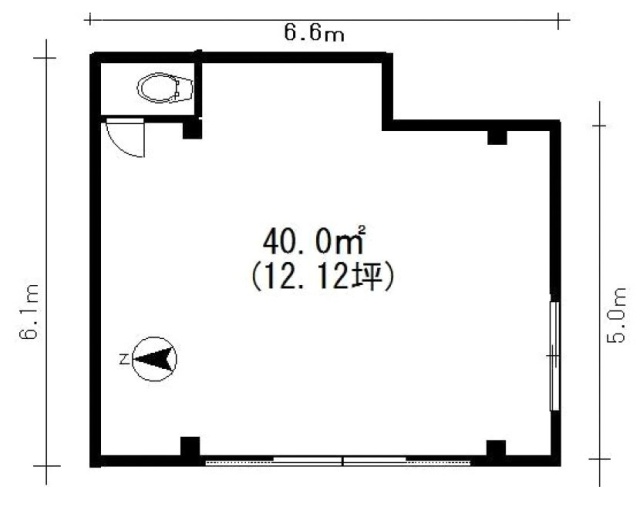 ルミナールビル1F 間取り図