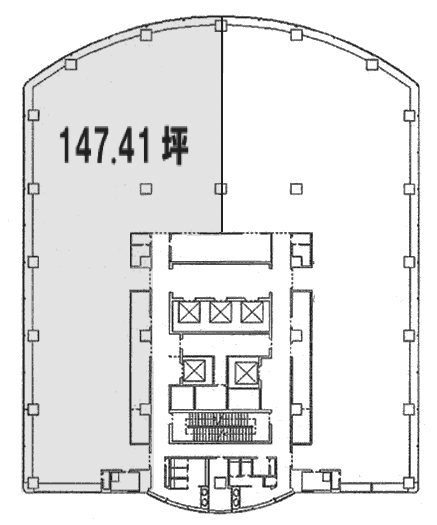 横浜東口ウィスポートビル15F 間取り図