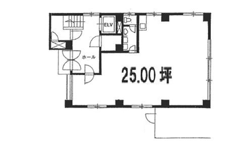 近代施設ビル1F 間取り図