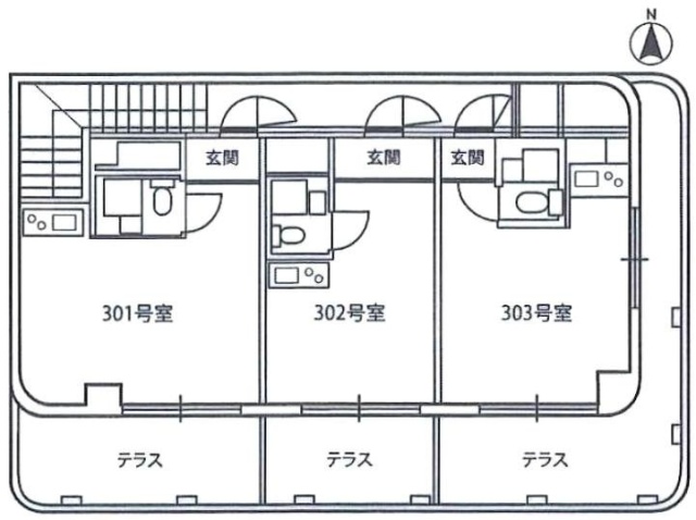 ミスギビル303 間取り図