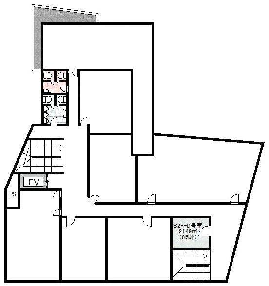 ワールド宇田川ビルF 間取り図