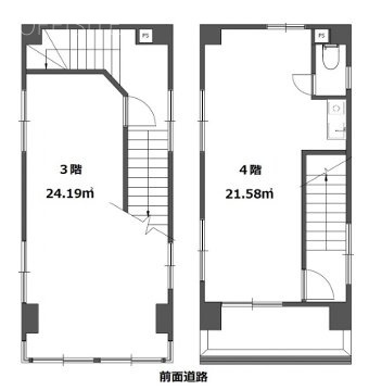 関ビル3F～4F 間取り図