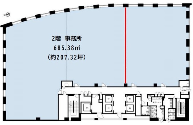 KDX浜松町プレイス2F 間取り図