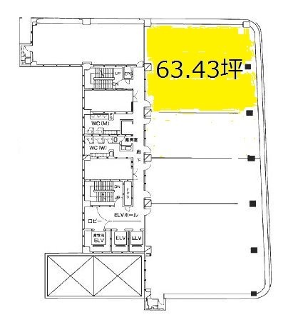 ウェインズ&イッセイ横浜ビル7F 間取り図