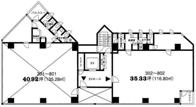 アクシス五反田ビル502 間取り図