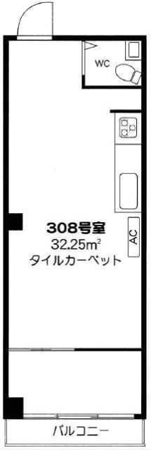 プリメーラ道玄坂308 間取り図