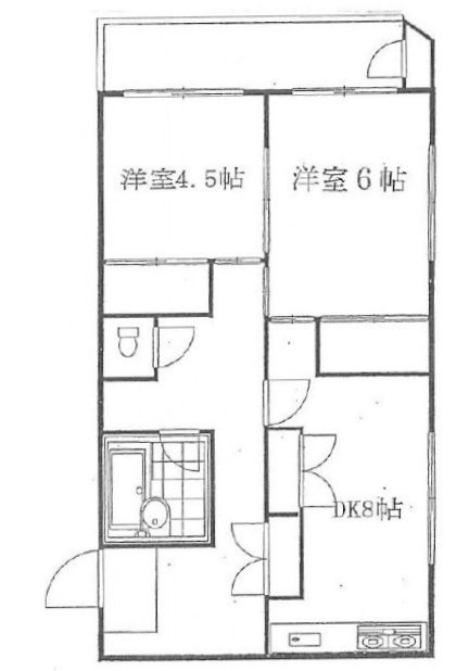 ニューフジビル604 間取り図