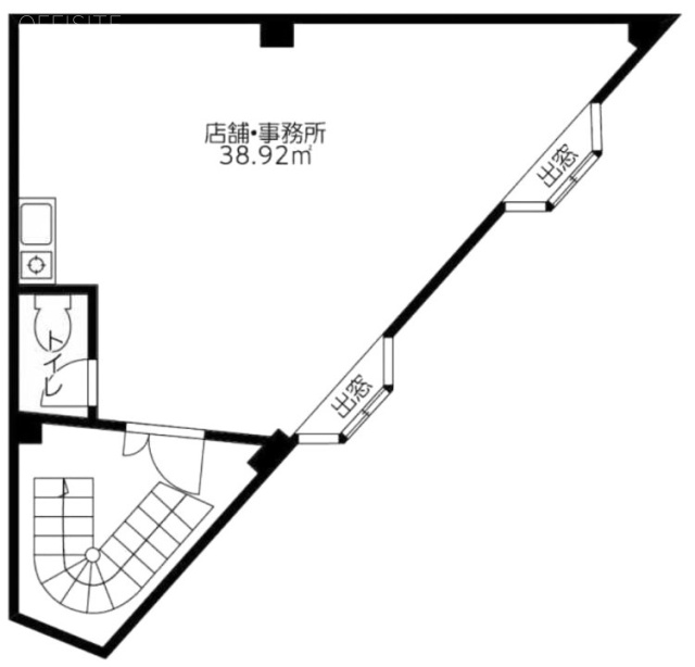 UPビル3F 間取り図