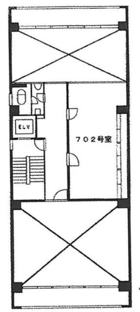芝3丁目ビル702 間取り図