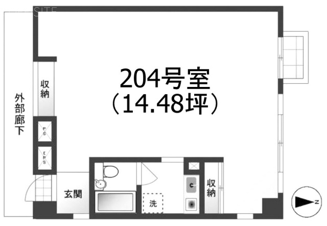 ガーデンビュウ自由が丘204 間取り図