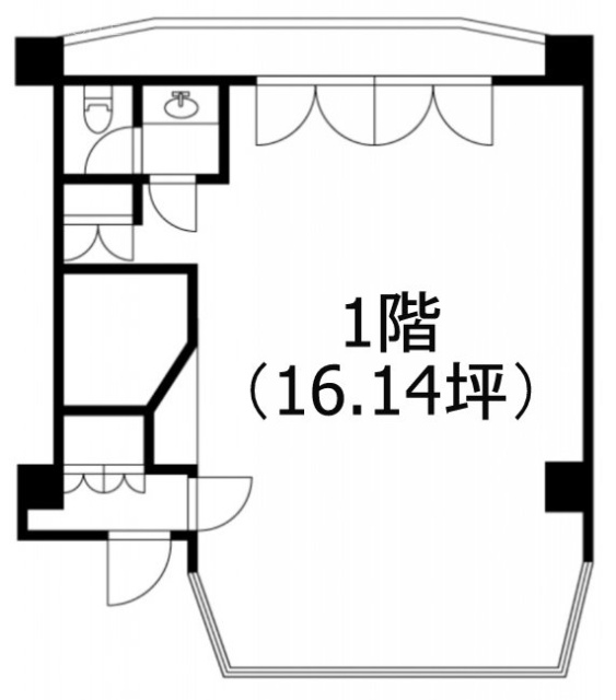 カワノビル1F 間取り図