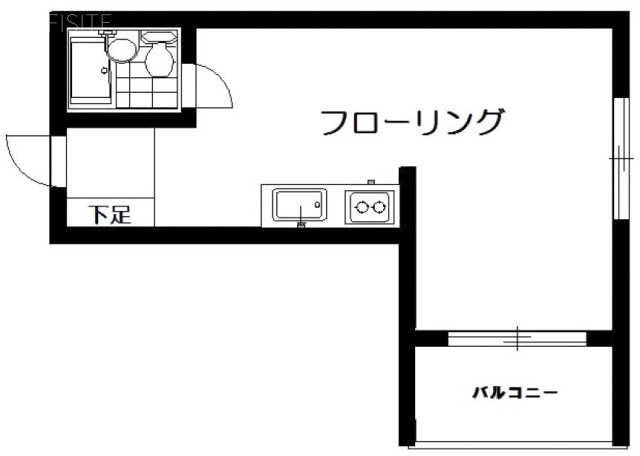ビラ桜丘ビル302 間取り図